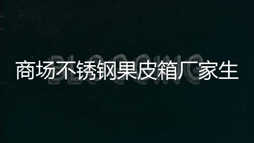 不锈钢果厂家图制作皮箱商场生产