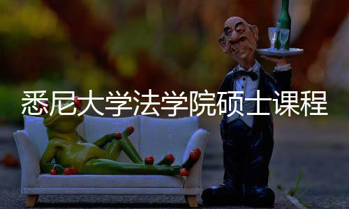 程体大学悉尼系详院硕解士课法学
