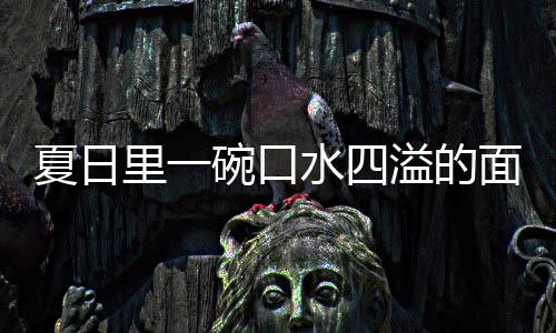 烩刀面夏日削面碗口里一溢的羊肉水四