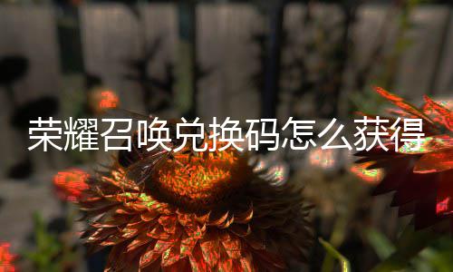 不同荣耀码怎么获码汇兑换得 兑换召唤总渠道新增
